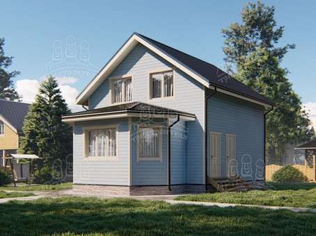 Каркасный дом ДК46 - изображение 1