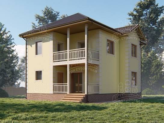 Дом из газобетона ДП34 - изображение 2